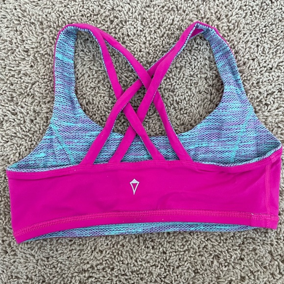 Ivivva by Lululemon Girls Reversible Cross Back Sports Bra - Picture 2 of 5